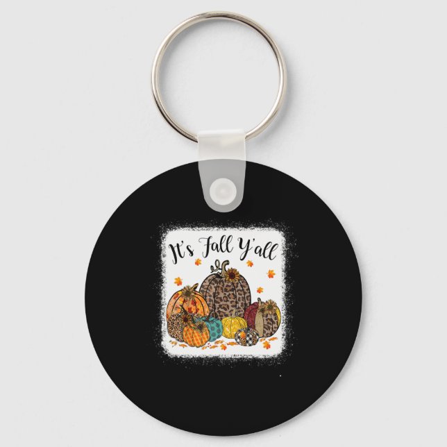 Llavero Cae vibras es Calabaza de leopardo otoño (Anverso)