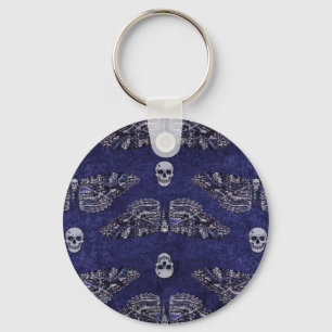 Llavero Caer en la muerte de Moth y Skulls