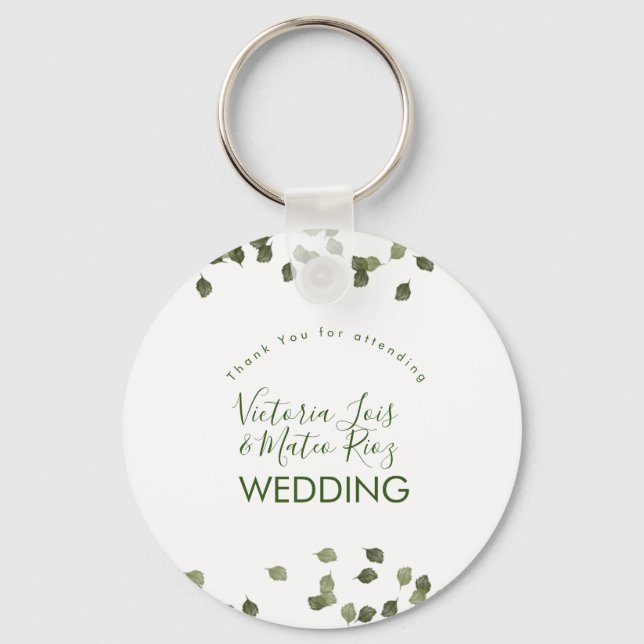 Llavero Caer en la vegetación otoñal Gracias (Anverso)