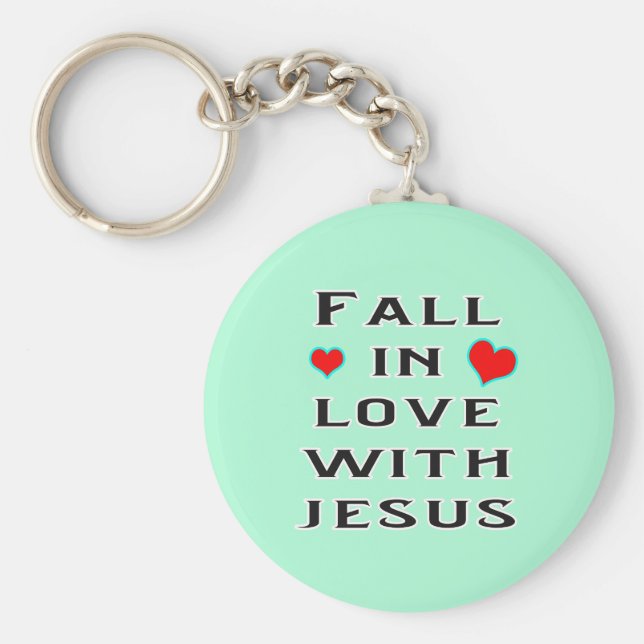 Llavero Caer enamorada de Jesús (Frente)