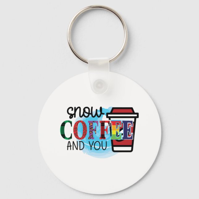 Llavero Café Art Nieve Café Y Tú (Anverso)