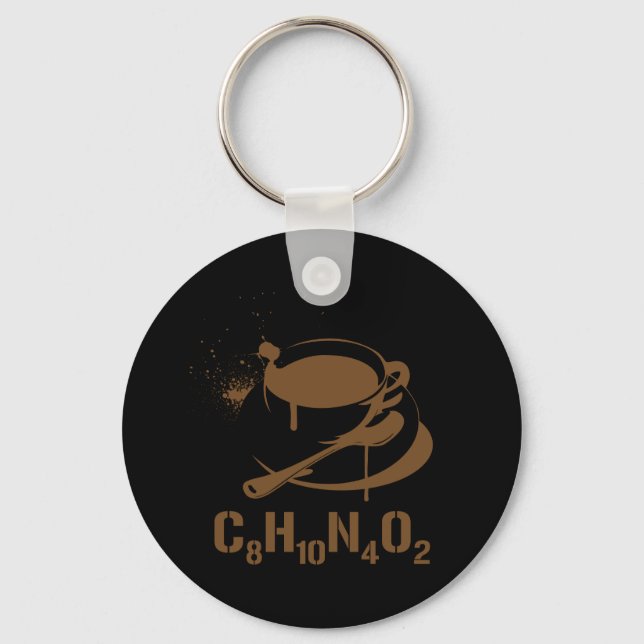 Llavero Café C8H10N4O2 (Anverso)