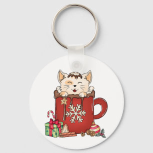 Llavero Café chocolate con chocolate para Navidades de fel