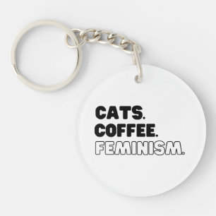 Llavero Café de Gatos Feminismo