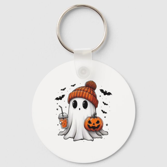 Llavero Café dulce para beber fantasma Halloween café fant (Anverso)