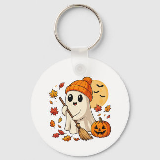 Llavero Café Fantasma de Halloween Calabaza Espeluznante T