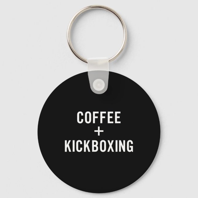 Llavero Café + Kickboxing Para Kickboxer (Anverso)