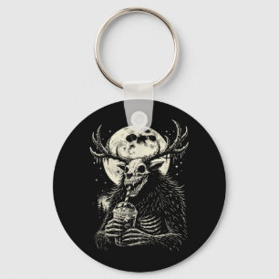 Llavero Café Luna Wendigo Humor Oscuro Divertido Críptido