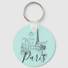 Llavero Cafe Paris Keychain