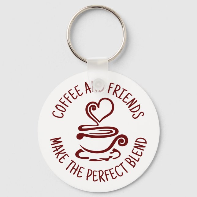 Llavero Café y amigos, haz la mezcla perfecta (Anverso)