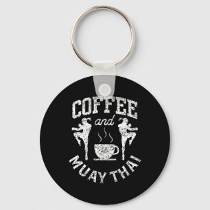 Llavero Café y luchador de hobby de Muay Thai Artes marcia