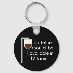 Llavero cafeína en IV, humor de enfermeras