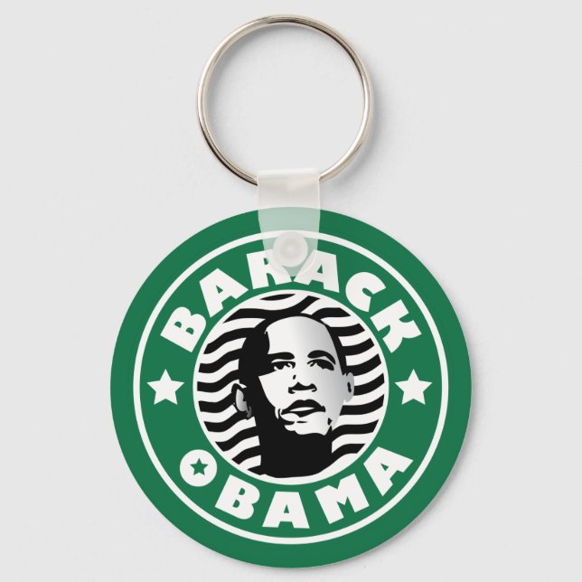 Llavero Cafetería Estrella de Barack Obama (Anverso)