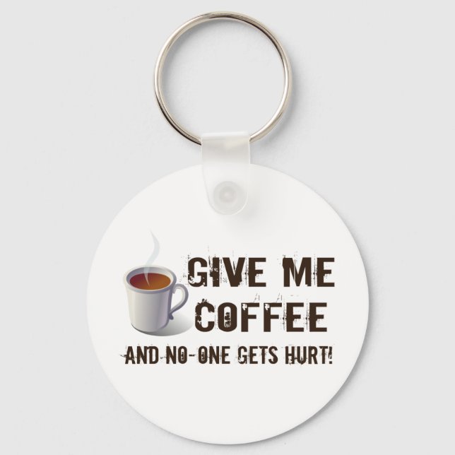 Llavero Caffein Deprivation (Anverso)
