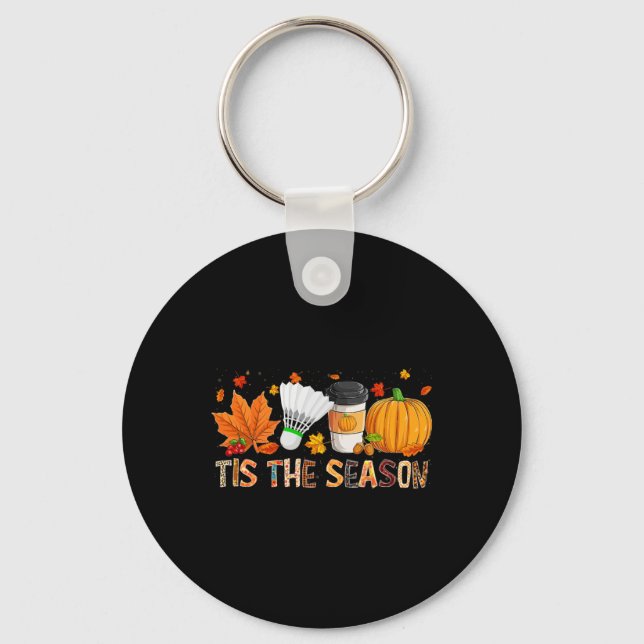 Llavero Caída de Halloween Fall en Badminton Halloween (Anverso)