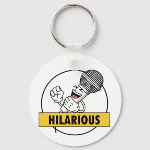 Llavero Caída de micrófono hilarante