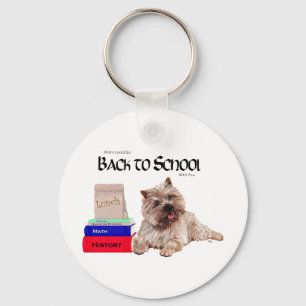 Llavero Cairn Terrier De Vuelta a la Escuela