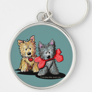 Llavero Cairn Terrier Duo
