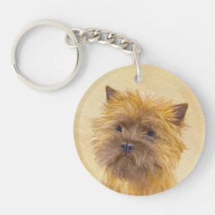 Llavero Cairn Terrier Painting - Cute Original Dog Art
