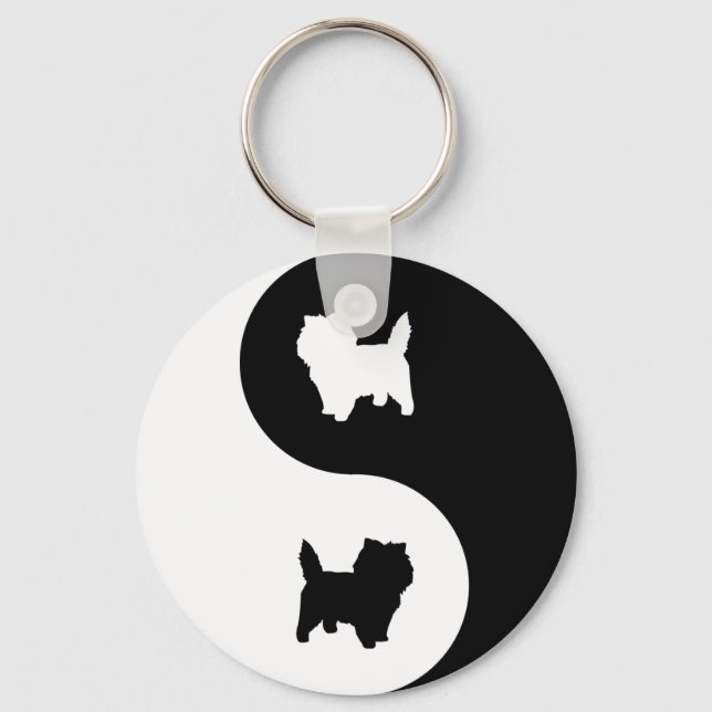 Llavero Cairn Terrier Yin Yang (Anverso)