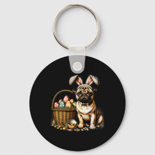 Llavero Caja de perro Boxer conejito lindo huevos de Pascu