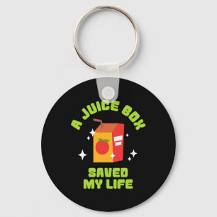 Llavero Caja divertida de jugo salvó mi vida de diabetes t