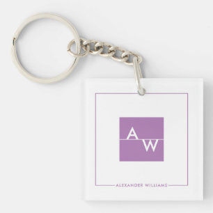 Llavero Caja monogramada formal