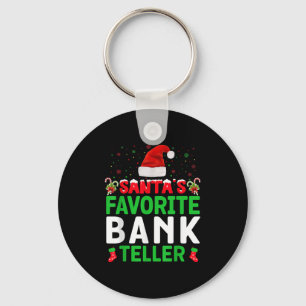 Llavero Cajero de banco favorito de Santa Navidad Co
