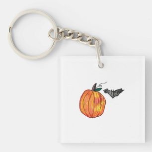 Llavero Calabaza con bata gris