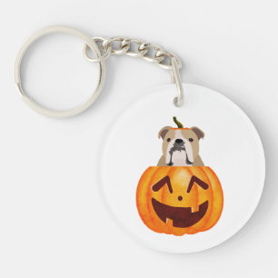 Llavero Calabaza de bulldog