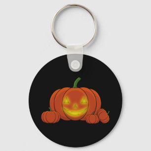 Llavero Calabaza de calabaza brillante de Jack-o'-Lantern