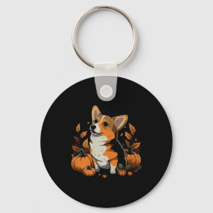 Llavero Calabaza De Corgi Gales De Calabaza En Halloween C