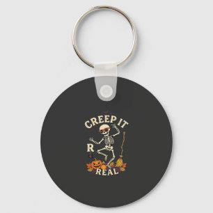 Llavero Calabaza de Escoba de Esqueleto Bailarín Creep It
