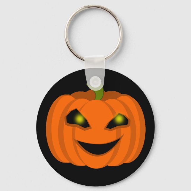 Llavero Calabaza de Halloween asustada (Anverso)