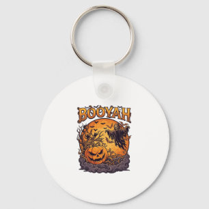 Llavero Calabaza de Halloween Booyah Segador Naranja Luna_