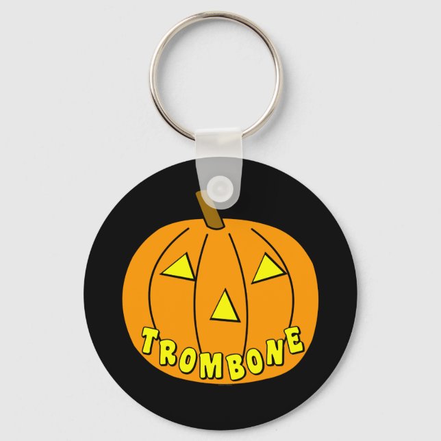 Llavero Calabaza de Halloween de Trombone (Anverso)