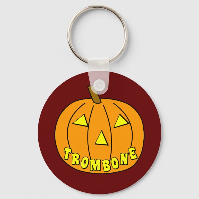 Llavero Calabaza de Halloween de Trombone (Anverso)