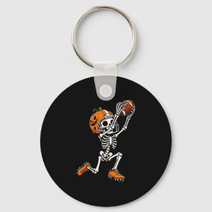 Llavero Calabaza de Halloween esqueleto de fútbol american