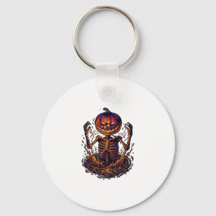 Llavero Calabaza de Halloween Portal de Fuego Mágico Esque