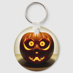Llavero Calabaza de Halloween tallada