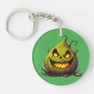 Llavero Calabaza de Jack O’Lantern espeluznante con ojos b