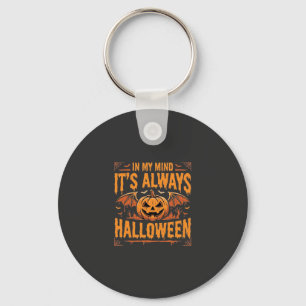 Llavero Calabaza de murciélago de Halloween siempre Diseño