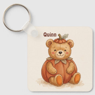 Llavero Calabaza de oso de peluche lindo personalizado Oto