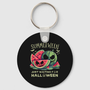 Llavero Calabaza de sandía de Summerween Halloween Ts vera