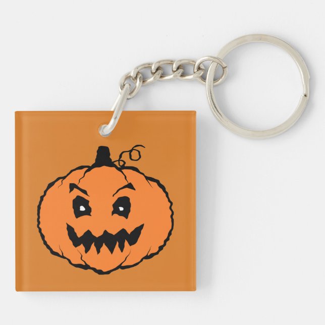 Llavero Calabaza de terror de Halloween  (Atrás)