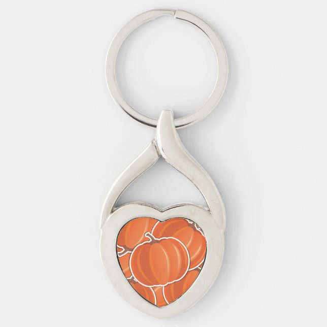 Llavero Calabaza divertida (Anverso)