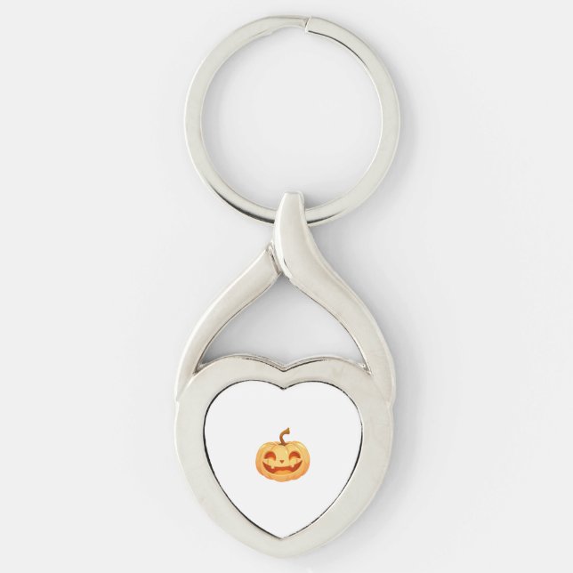 Llavero Calabaza linda Jack O Lantern Turtle Sea Halloween (Anverso)