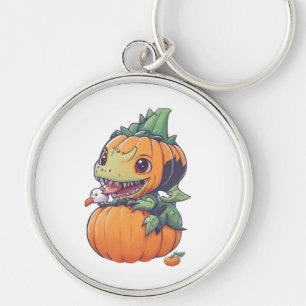 Llavero calabaza loca tratando de comer espeluznante 