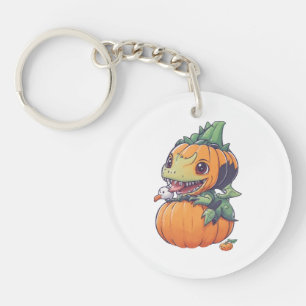 Llavero calabaza loca tratando de comer espeluznante 