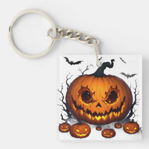 Llavero Calabaza masiva de Halloween con ojos brillantes �